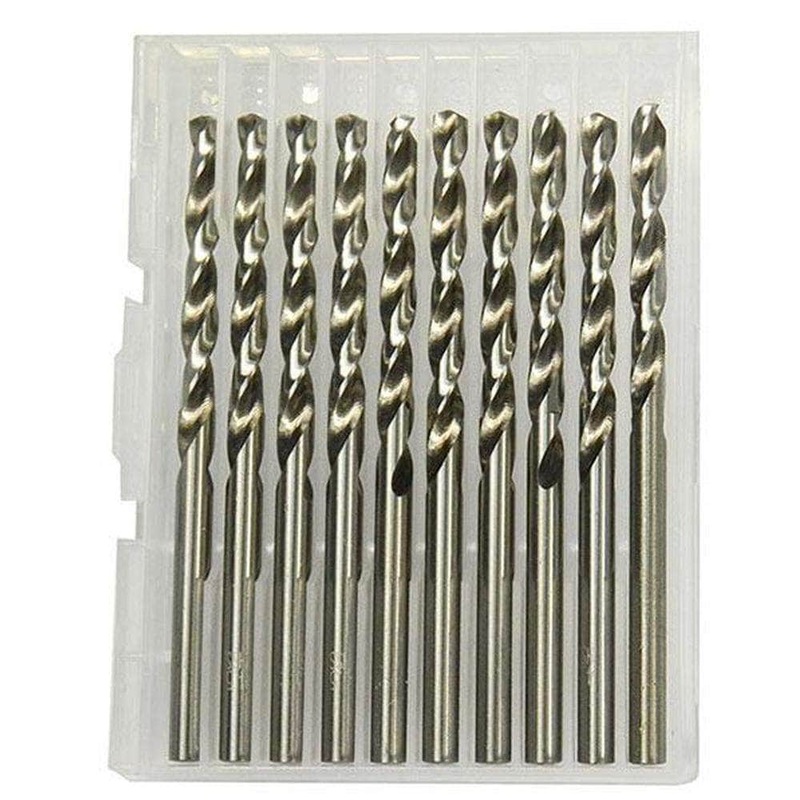 Insize IN0122 10 Piece 15/64 Heavy Duty HSS M2 Drill Bit Set