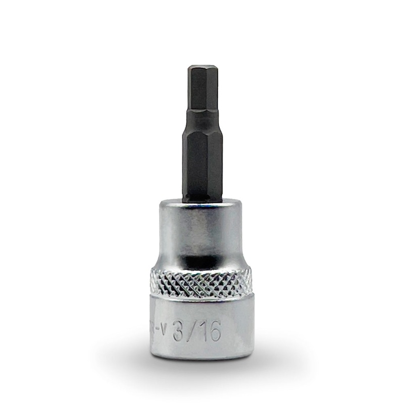 AuzGrip A71074 3/16 SAE 3/8 Square Drive In-Hex Bit Socket