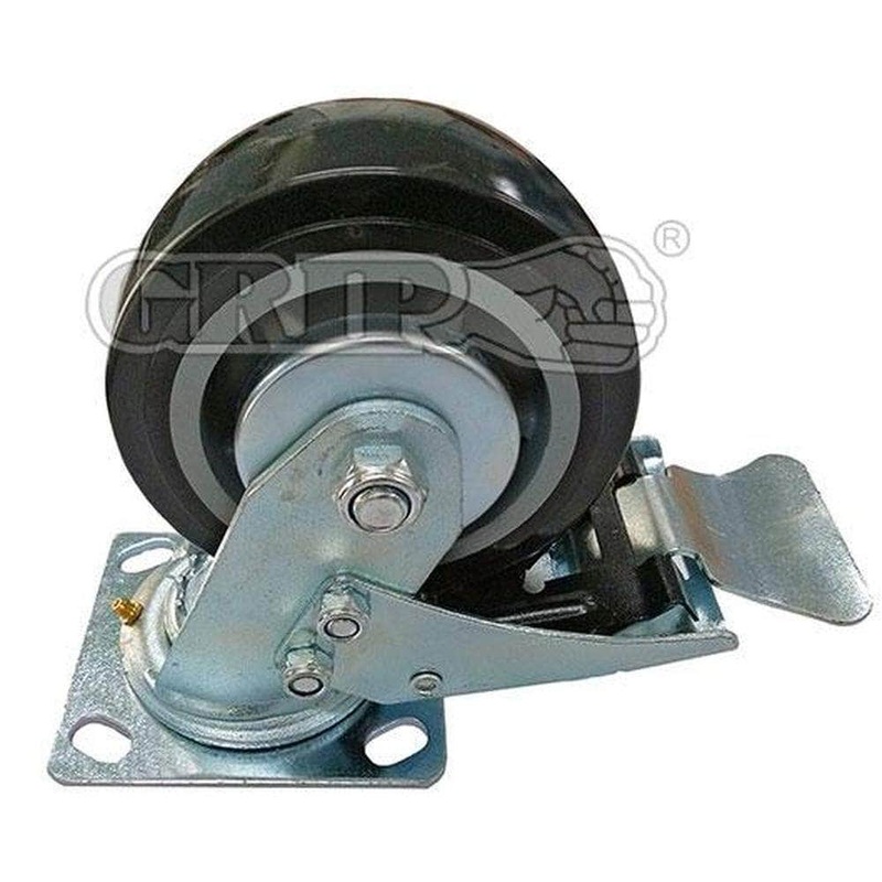 Grip 29294C 125mm 200kg Institutional Grey TPR Swivel Castor with Brake