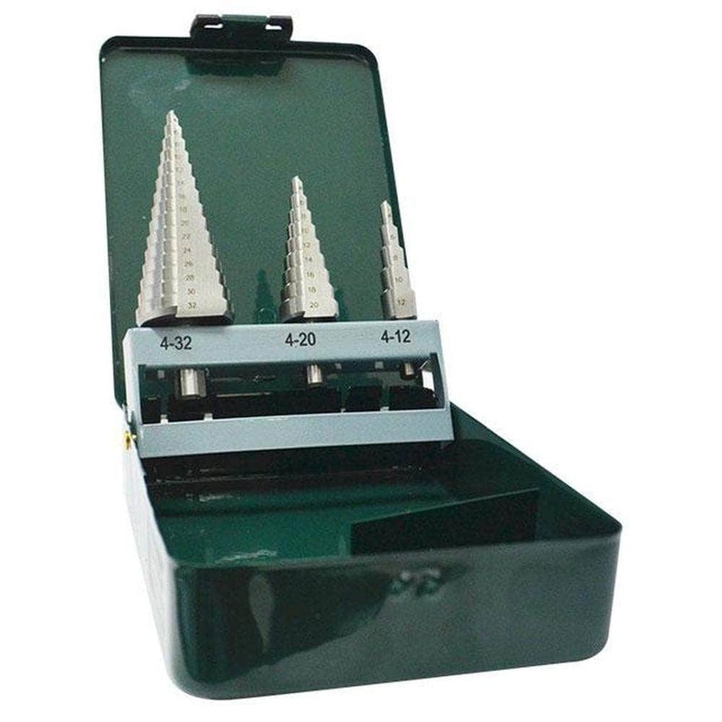 Insize HSSM2 3 Piece Metric Straight Flute Step Drill Bit Set