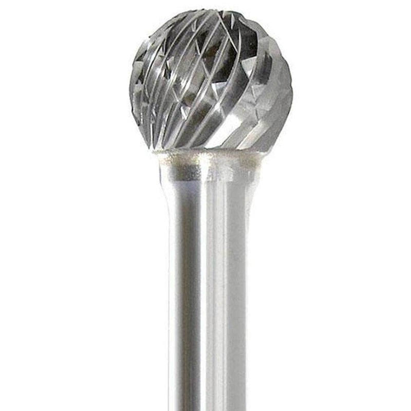 Insize INSD-5 12mm Ball Shaped Double Cut Carbide Burr