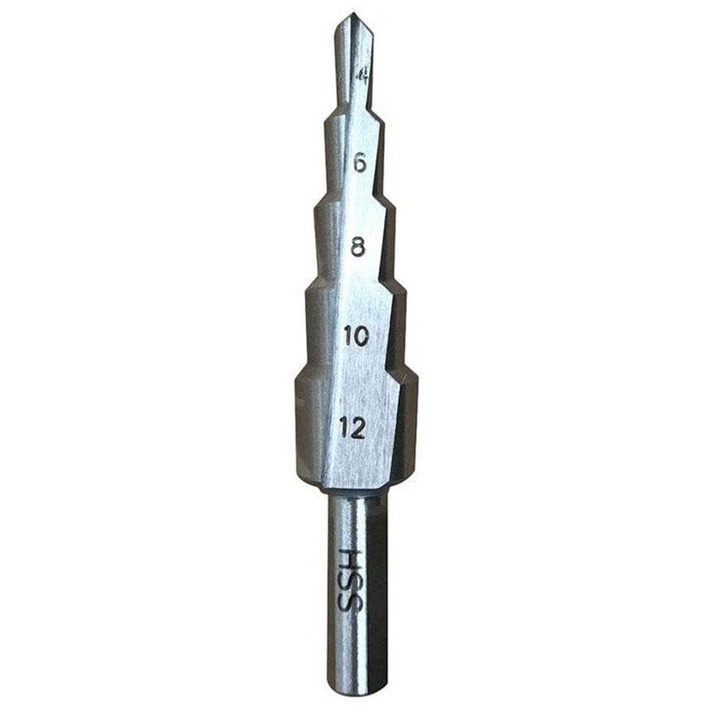 Insize INSD4-12 4mm-12mm M2 HSS Straight Flute Step Drill