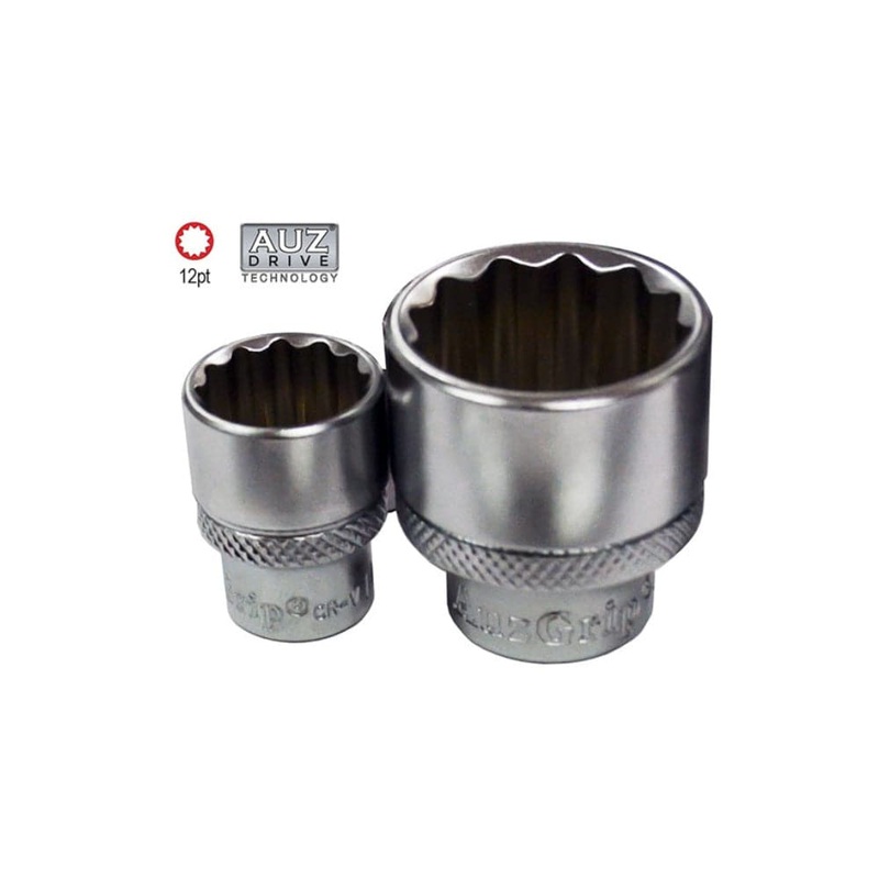 Auzgrip A76071 21mm 12 Point 1/2 Square Drive Chrome Socket
