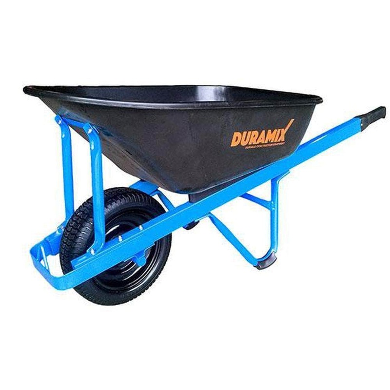 Duramix DMCPT100TW 100L 150kg Heavy Duty Poly Tray General Purpose Wheelbarrow
