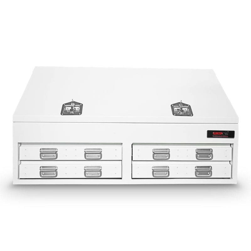 Grip 29289 1300mm x 600mm x 750mm 4 Drawer White Upright Steel Tool Box