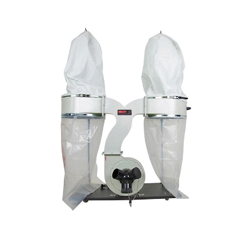 Grip GDC7 2200W 3.0HP Industrial Jobsite Twin Bag Dust Collector