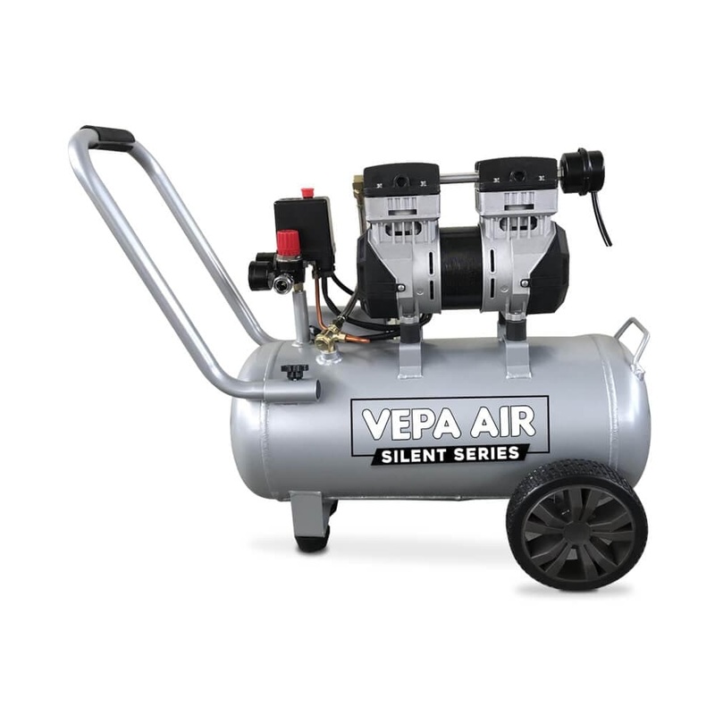 Vepa Air VSC800AT 1.1HP 30L Aluminium Oil-Less Silent Air Compressor