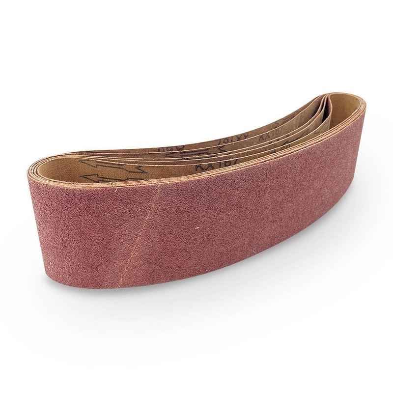 Insize INASB436120 5 Piece 100mm x 914mm 120 Grit Aluminium Oxide Sanding Belt