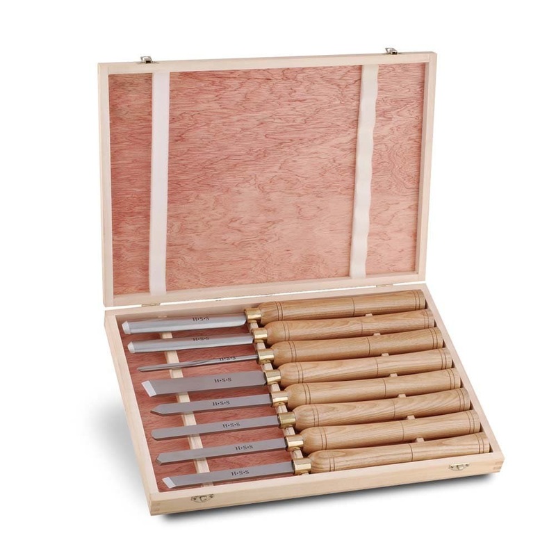 Woodworm WWWTT8 8 Piece HSS Wood Turning Tool Set