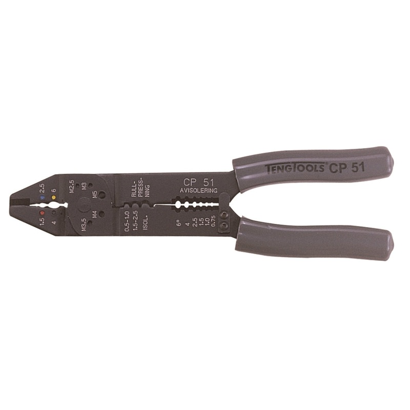 Teng Tools 9 Professional Quality Crimping Pliers & Wire Stripper – CP51