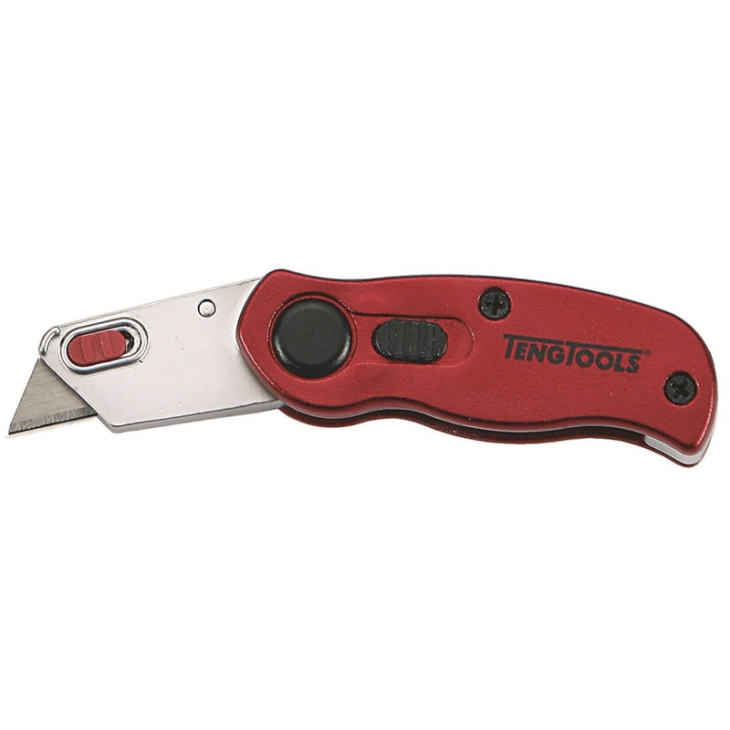Teng Tools Mini Folding Aluminium Utility Knife With Fixed Blade – P-UKF