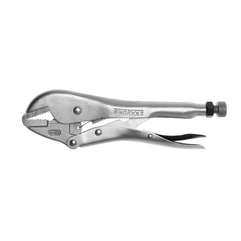 Teng Tools 10 Plated, Serrated & Flat Power Grip Pliers – 401-10F