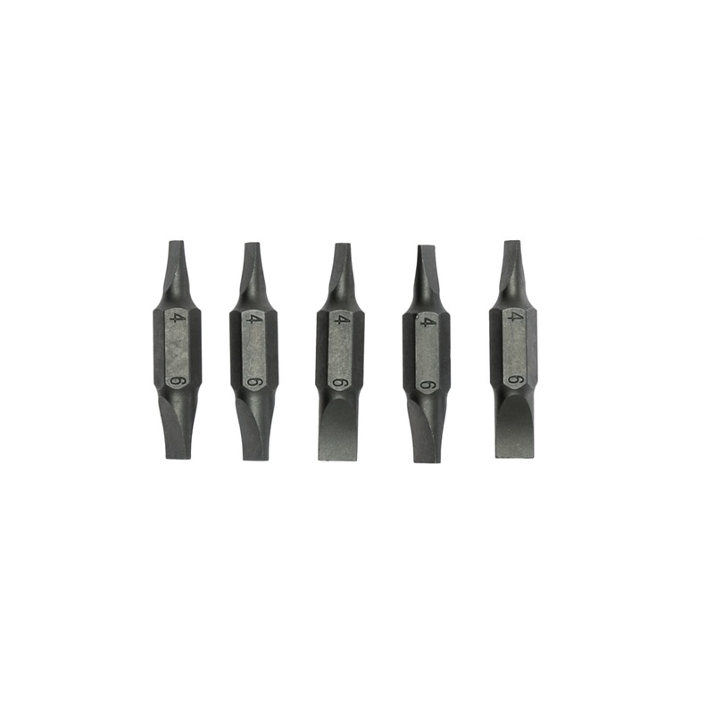 Teng Tools – 32MM Long Double Ended Flat Type Bits – 1/4 Hex Drive (Pack Qty: 5) – FTF32406005