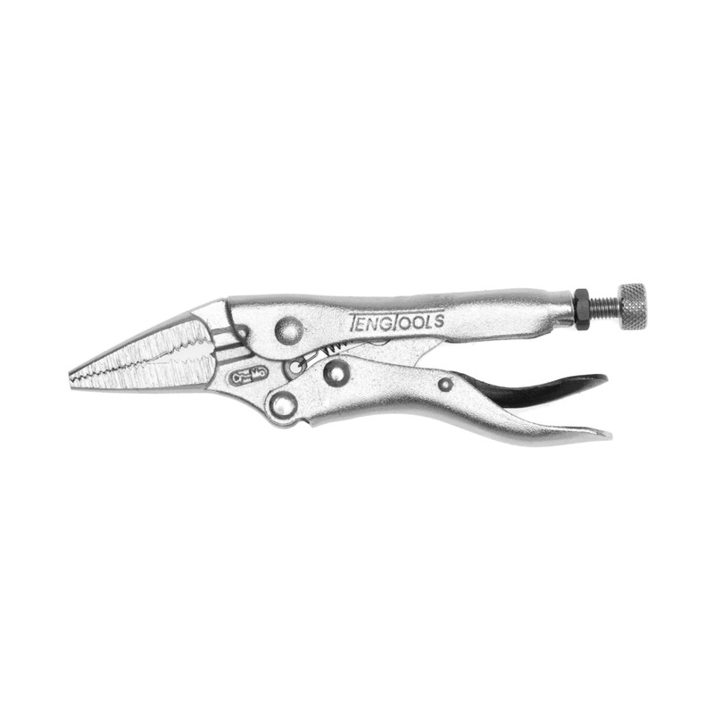 Teng Tools 4 Plated Long Nose Power Grip Pliers – 404-4
