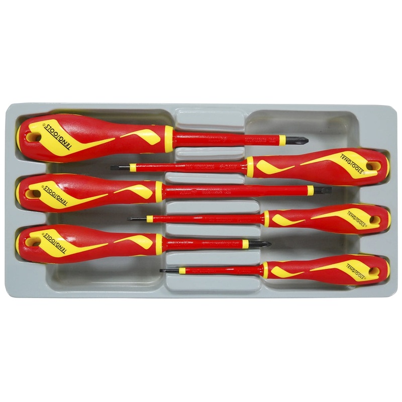 Teng Tools 6 Piece 1000 Volt Insulated Screwdriver Set – MDV906N