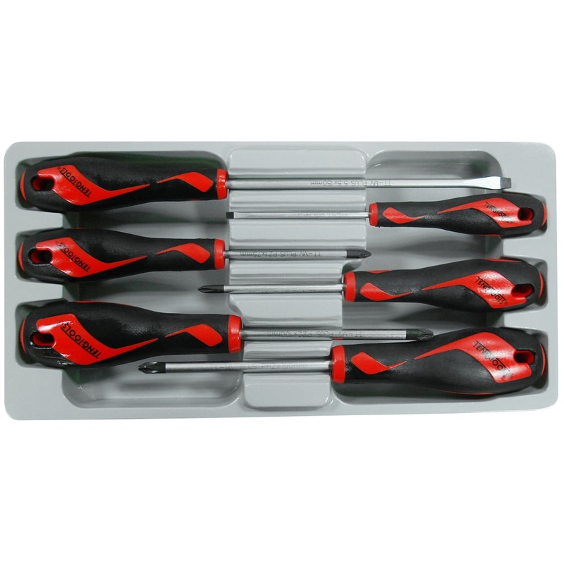Teng Tools 6 Piece Flat Regular & PH Type Screwdriver Set – MD906N3