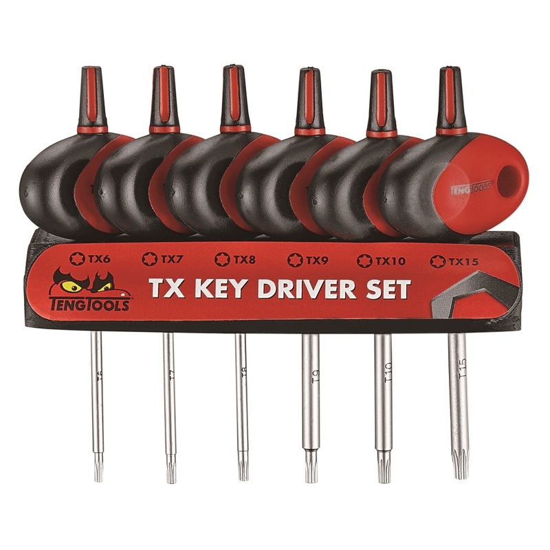 Teng Tools 6 Piece Mini TX T Handle Driver Set – MDM706TXT