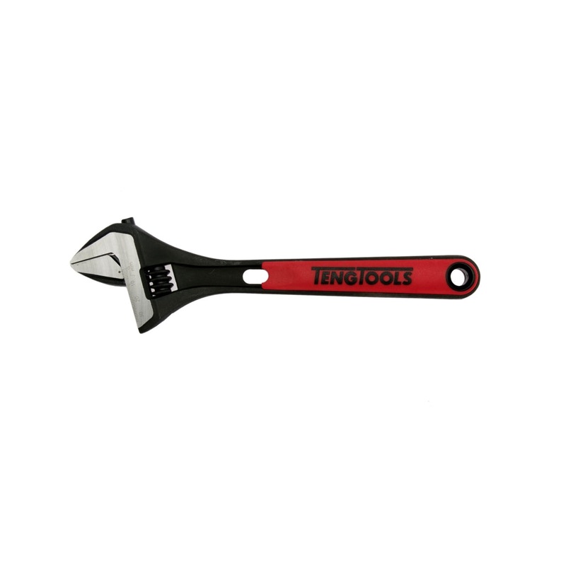 Teng Tools 10 Adjustable Wrench With Bi-Material Grip & Graduated Scale – 4004IQ