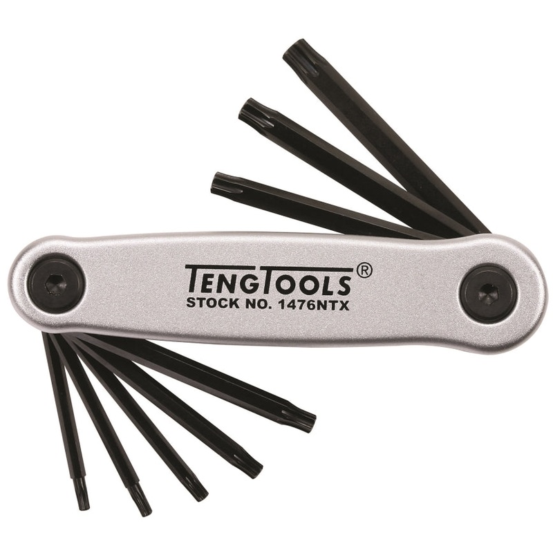 Teng Tools 8 Piece Retractable TX Key Set – 1476NTX
