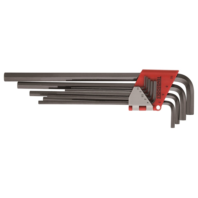 Teng Tools 9 Piece Extra Long Metric Hex Key Set – 1479MMRL