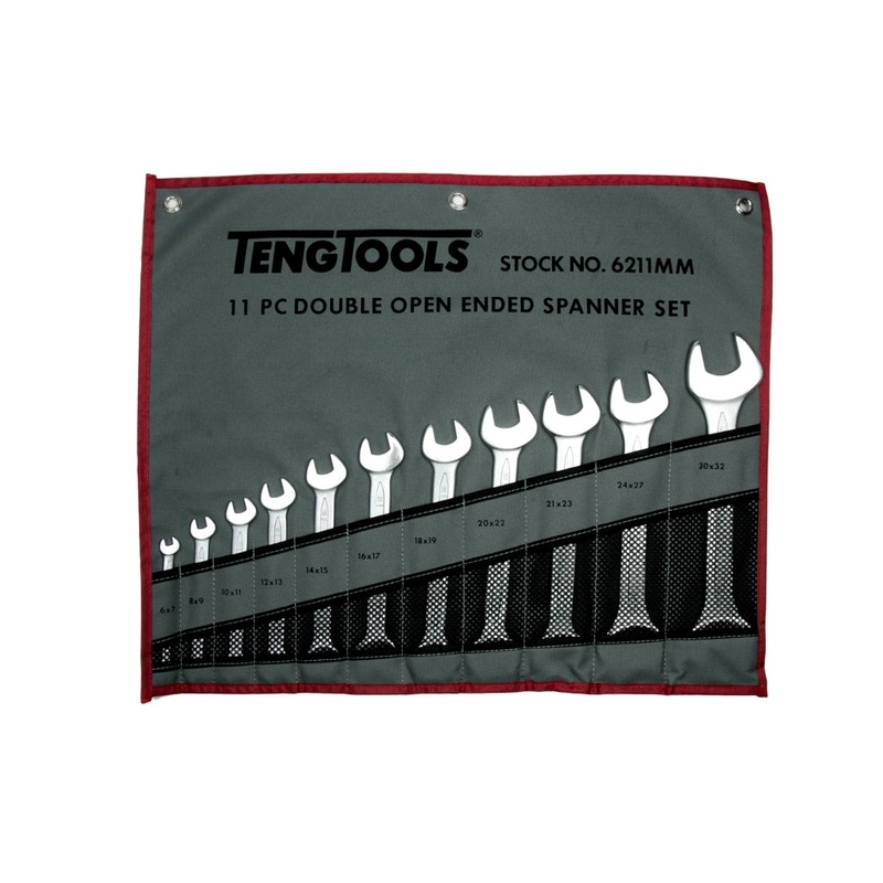 Teng Tools 11 Piece Double Open Ended Spanner Set – 6211MM
