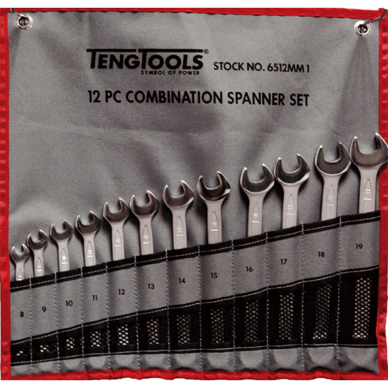 Teng Tools 12 Piece Metric Combination Spanner Set – 6512MM1
