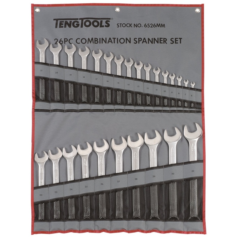 Teng Tools 6525MM 26 Piece Metric Combination Spanner Set – 6526MM