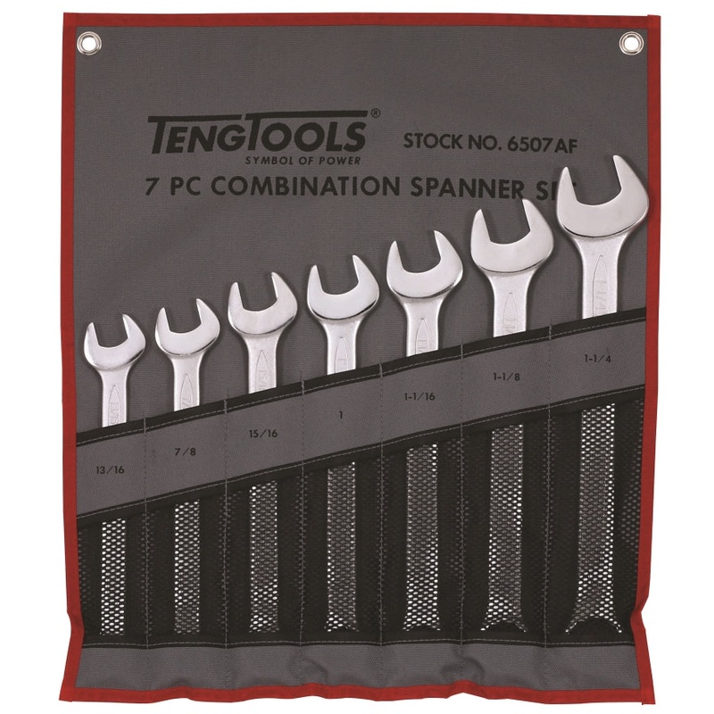 Teng Tools 7 Piece AF Combination Spanner Set – 6507AF