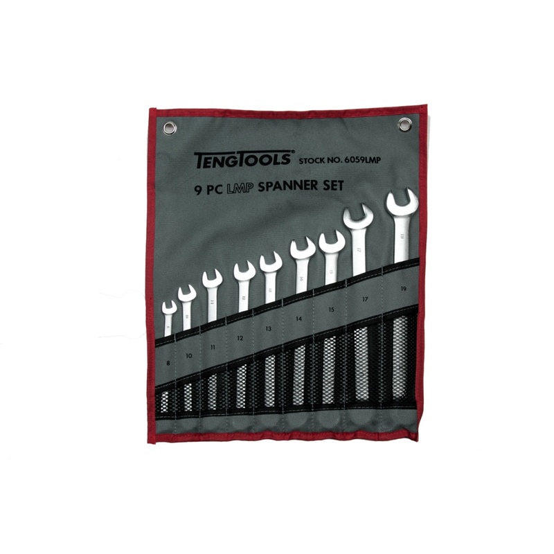 Teng Tools 9 Piece Long Metric Combination Spanner Set – 6059LMP