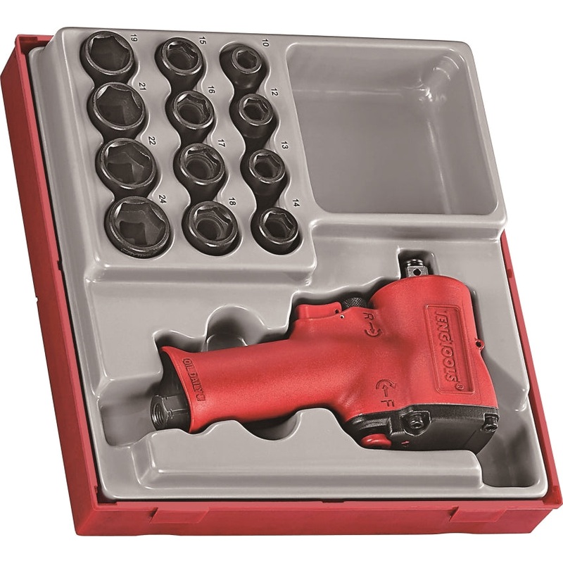 Teng Tools 13 Piece 1/2 Drive Mini Impact Socket Set – TTDAWM13M