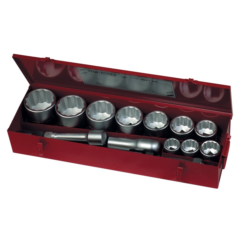 Teng Tools 15 Piece 1 Drive 12 Point Metric Socket Set – M1115MM