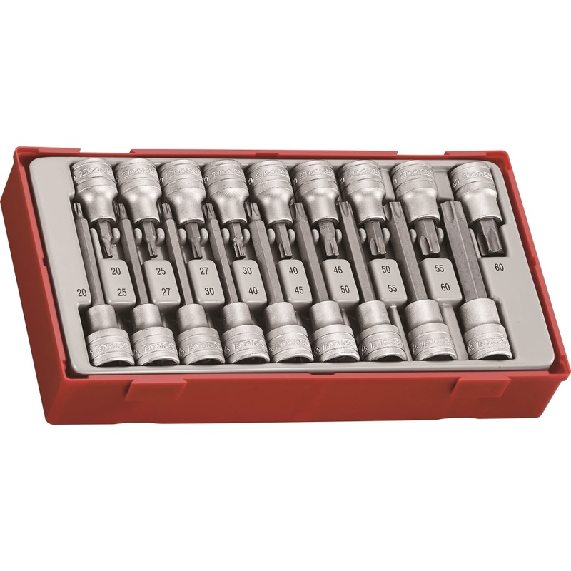 Teng Tools 18 Piece 1/2 Drive TX Bit Socket Set – TTTX18