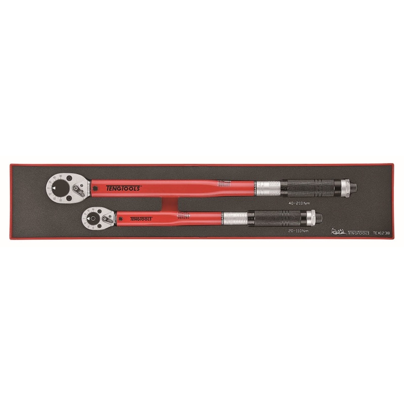 Teng Tools 2 Piece EVA 1/2 Drive & 3/8 Drive Torque Wrench Set – TEX1238