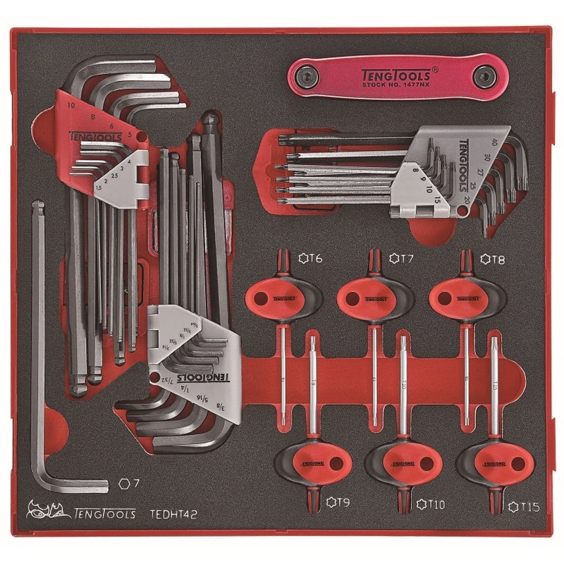 Teng Tools 42 Piece EVA Hex & TX Key Set – TEDHT42