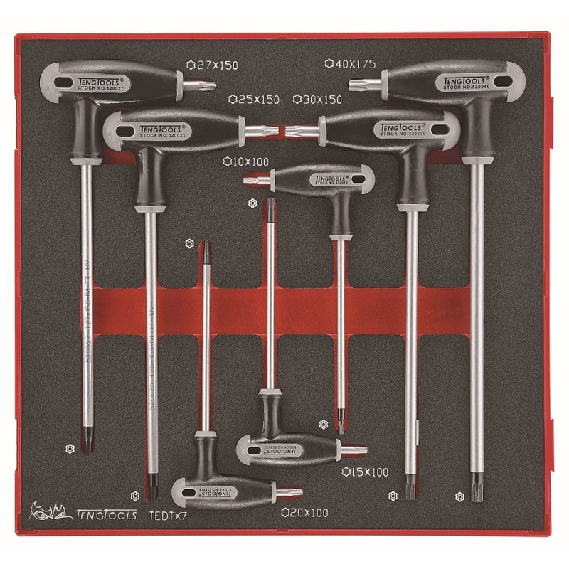 Teng Tools 7 Piece EVA T Handle TX Key Set – TEDTX7