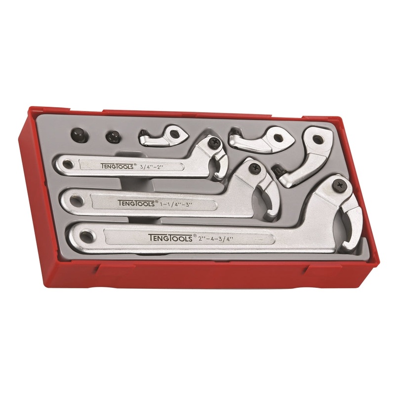 Teng Tools 8 Piece Hook & Pin Wrench Set – TTHP08