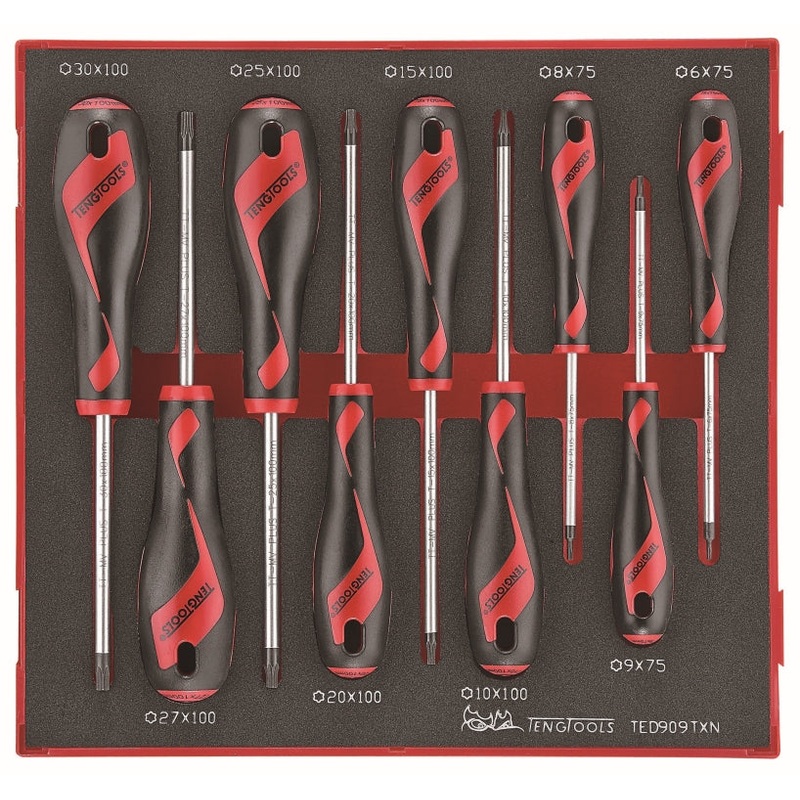Teng Tools 9 Piece EVA TX Screwdriver Set – TED909TXN
