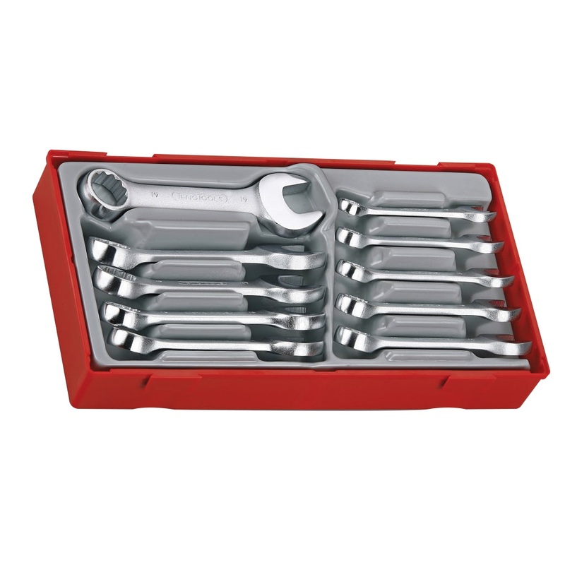 Teng Tools 10 Piece 12 Point Midget Combination Stubby Spanner Set – TT6010M