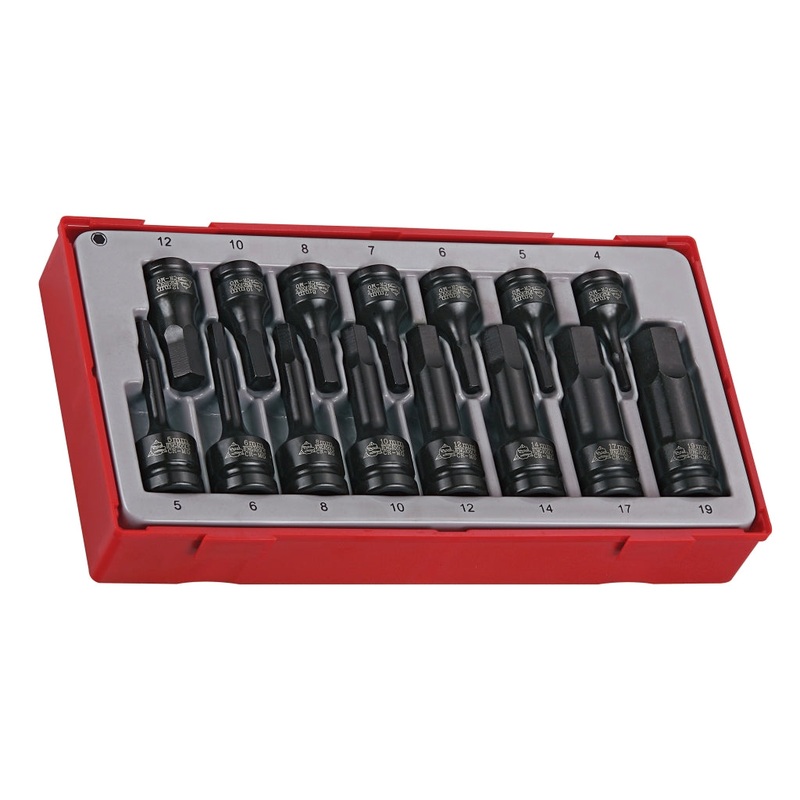 Teng Tools 15 Piece 3/8 & 1/2 Drive Impact Hex Bit Socket Set – TT9015HX