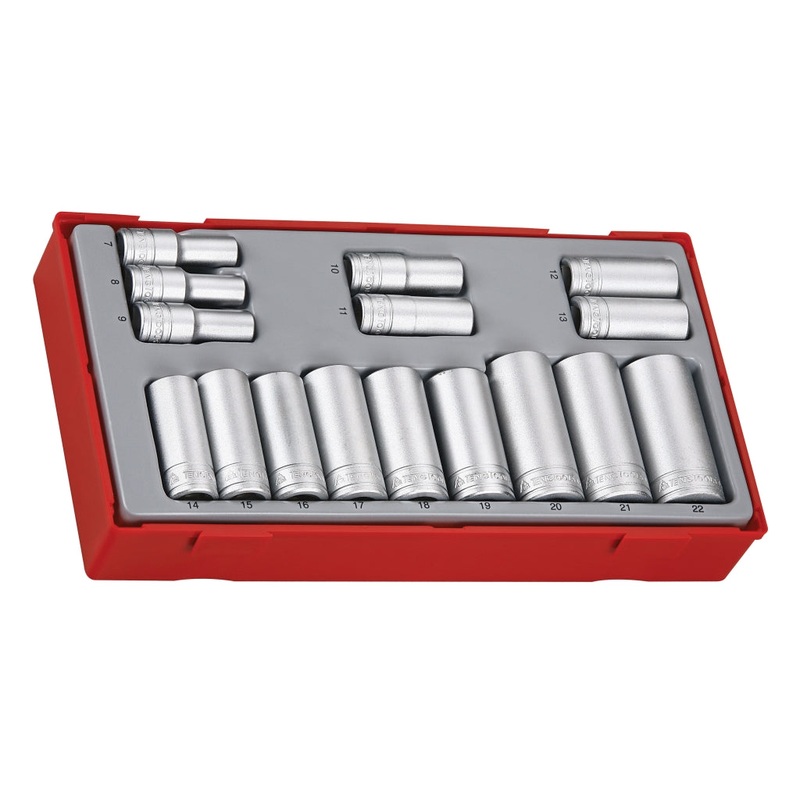 Teng Tools 16 Piece 3/8 Drive Deep Socket Set – TT3816