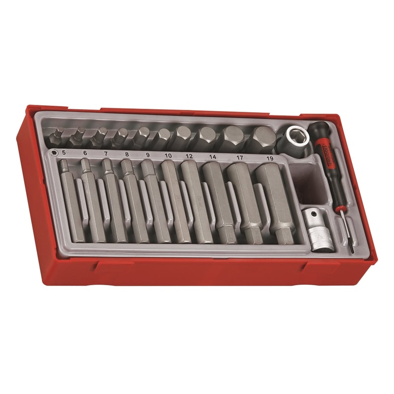 Teng Tools 23 Piece 1/2 Drive Regular & Long Hex Bit Socket Set – TTHEX23