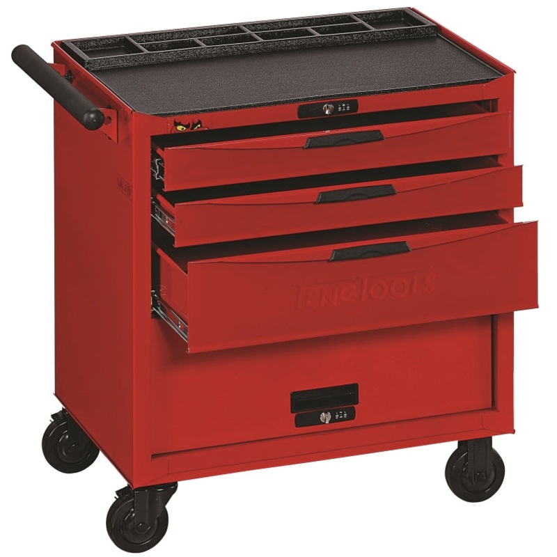 Teng Tools 3 Drawer 8 Series Roller Cabinet With Ball Bearing Slides & Lockable Cabinet – TCW803N