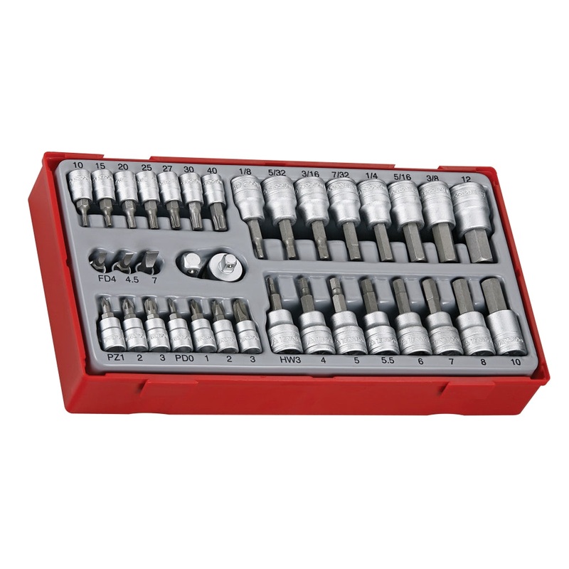 Teng Tools 35 Piece 1/4 & 3/8 Drive Bit Socket Set – TTBS35
