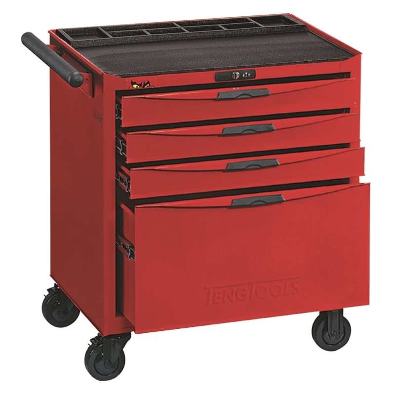 Teng Tools 4 Drawer 8 Series Roller Cabinet With Ball Bearing Slides – TCW804N