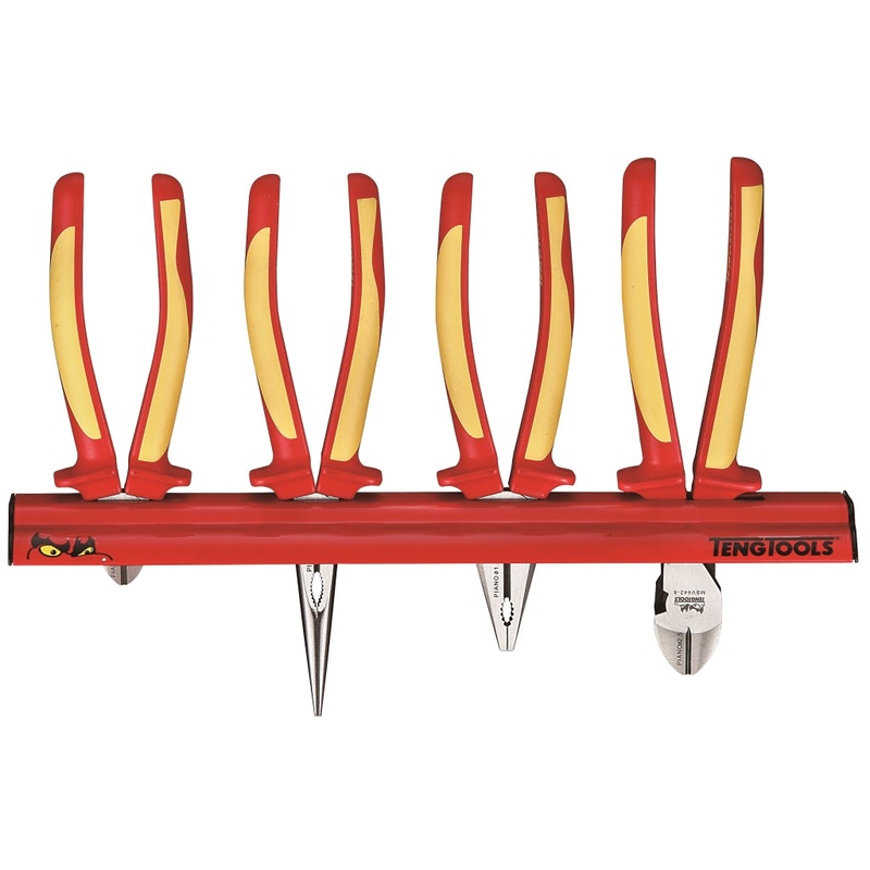 Teng Tools 4 Piece 1,000 Volt Insulated Plier Wall Rack – WRMBV04