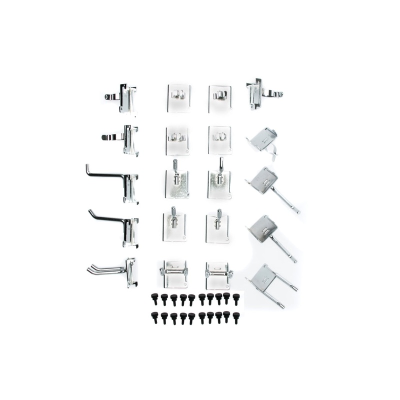 Teng Tools 4 x 45 Single Hooks, 4 x 45 Double Hooks, 4 x 90 Double Hooks, 4 x Small Hooks & 4 x Large Spring Clips For Side Plates – TCW-HK20