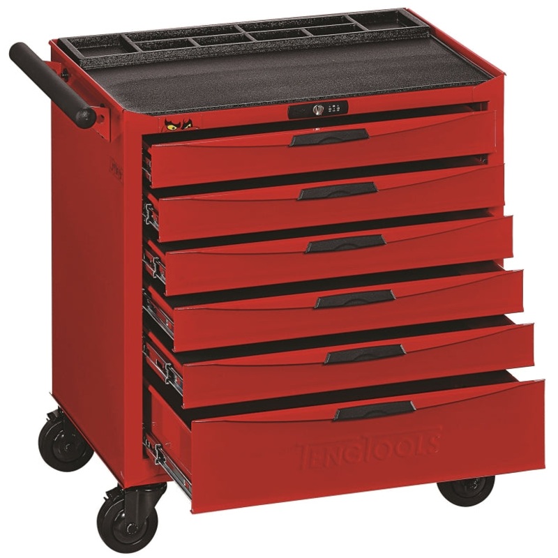 Teng Tools 6 Drawer 8 Series Roller Cabinet With Ball Bearing Slides – TCW806N