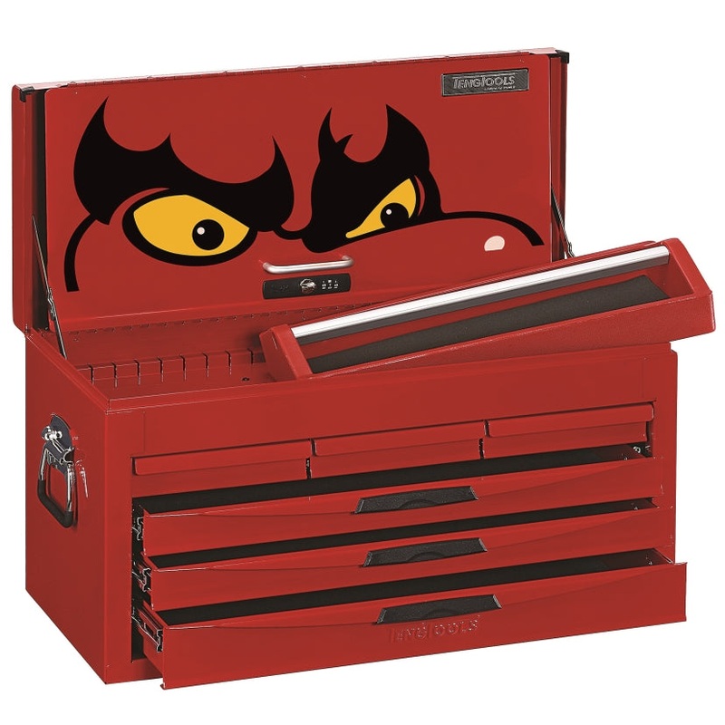 Teng Tools 6 Drawer 8 Series Top Box With Ball Bearing Slides – TC806NF
