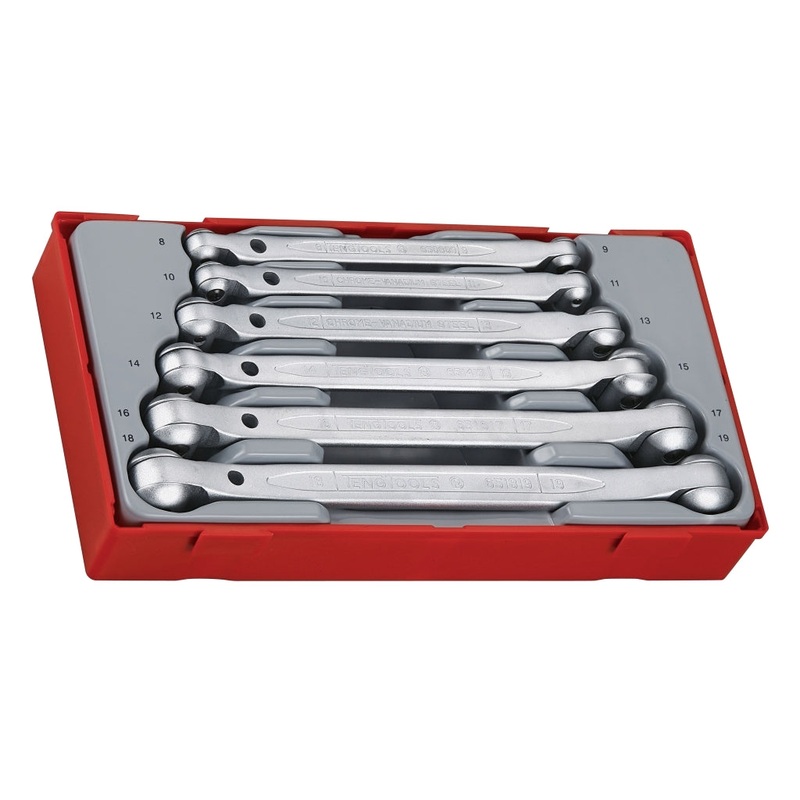 Teng Tools 6 Piece 12 Point Double Flex Wrench Set – TT6506