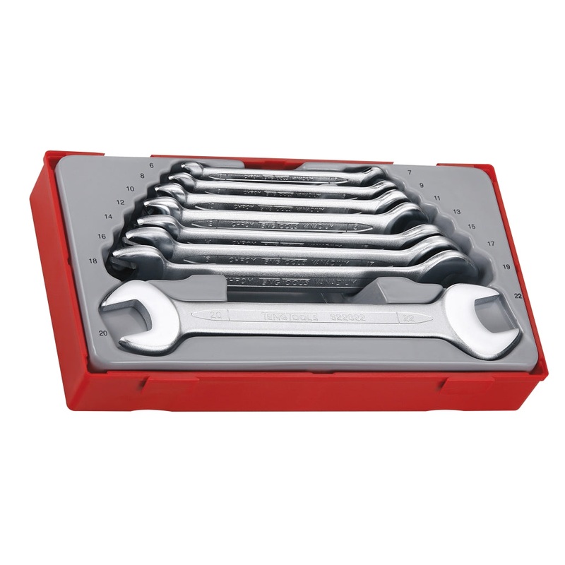 Teng Tools 8 Piece Double Open Ended Spanner Set – TT6208